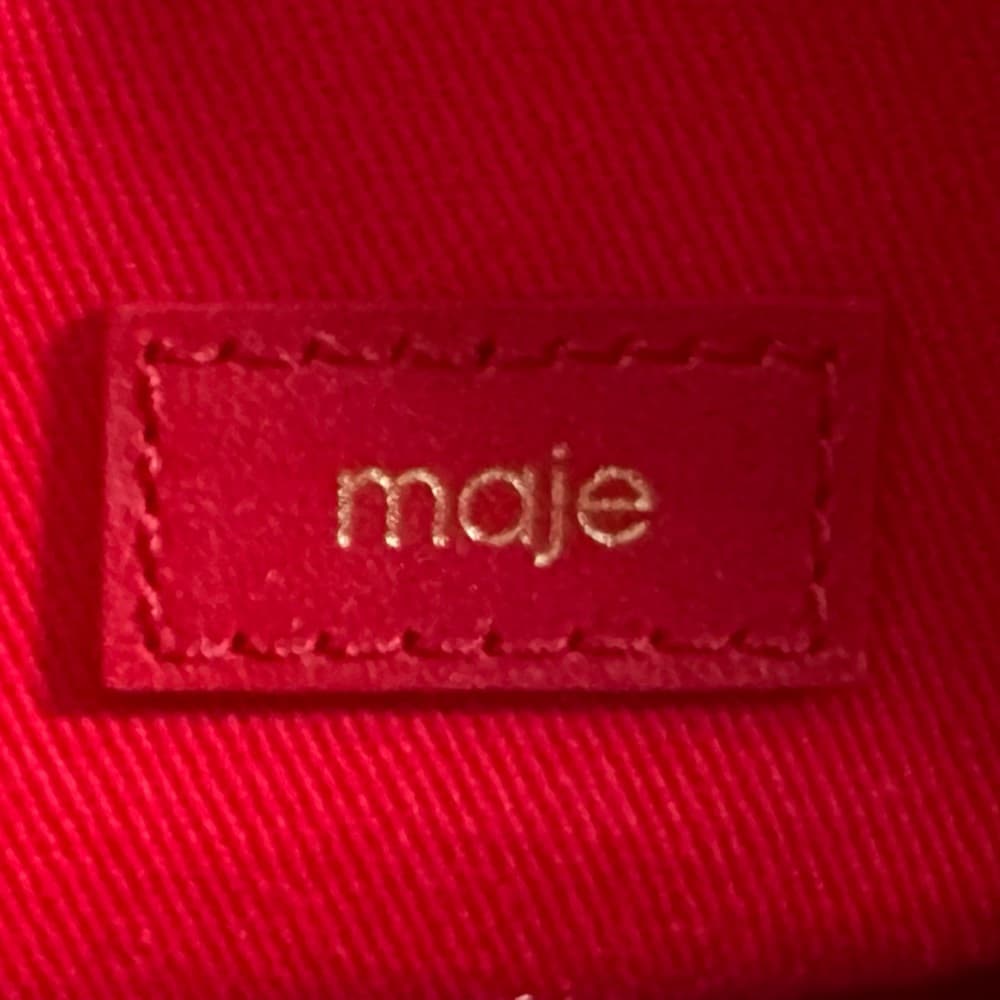 Maje Red Suede Crossbody - Thumbnail 5