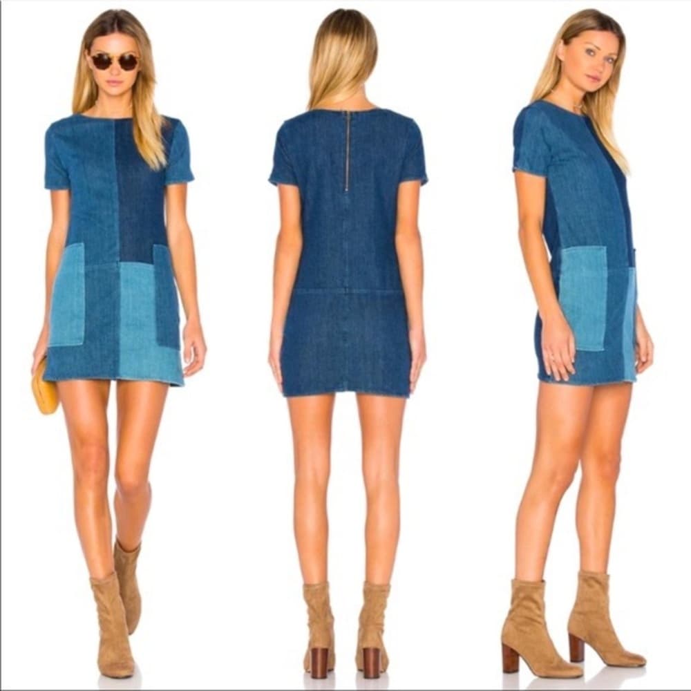 J Brand Shift Denim Dress - Thumbnail 8