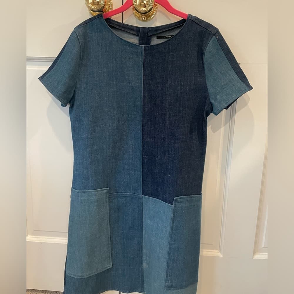 J Brand Shift Denim Dress - Thumbnail 3