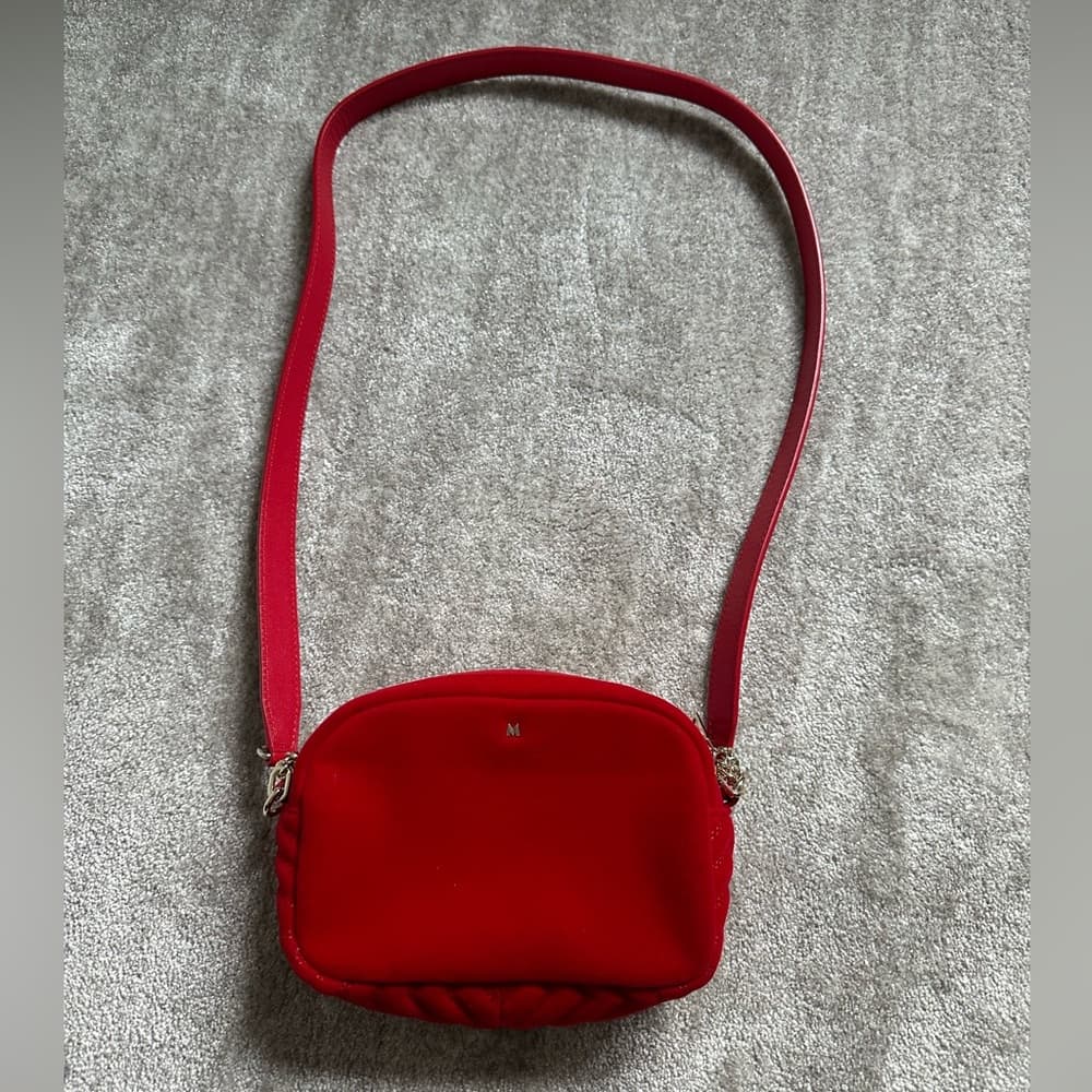 Maje Red Suede Crossbody - Thumbnail 2