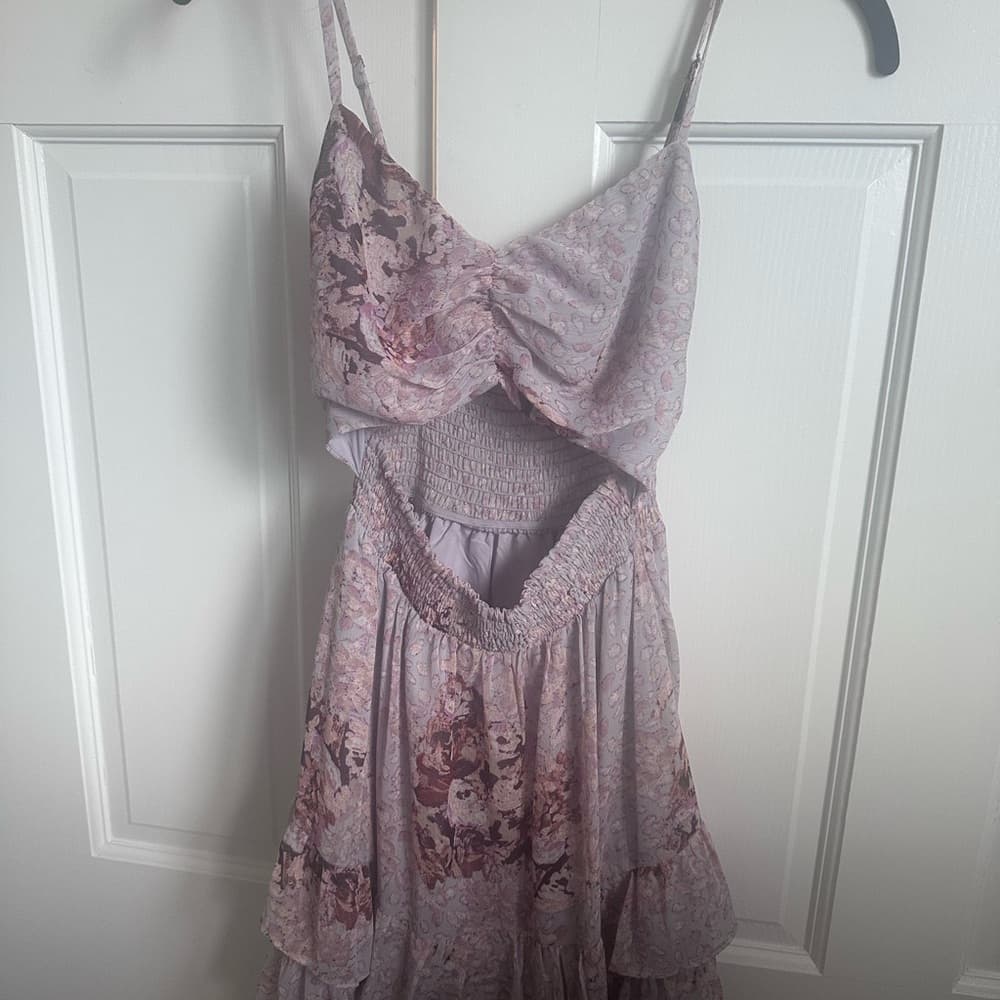 Privy Pink Sundress Sleeveless Cutout Dress - Thumbnail 2