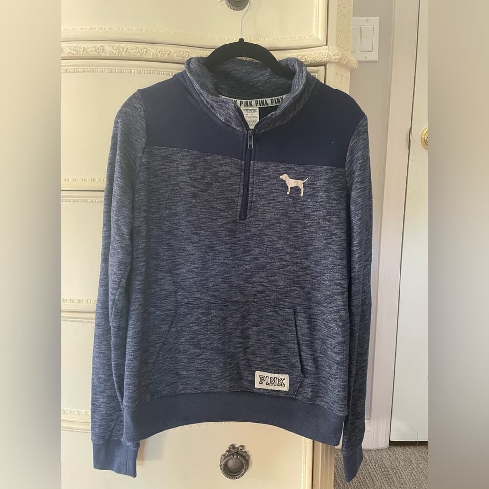 Victoria's Secret Pink Perfect Quarter Zip Sweatshirt - Thumbnail 3