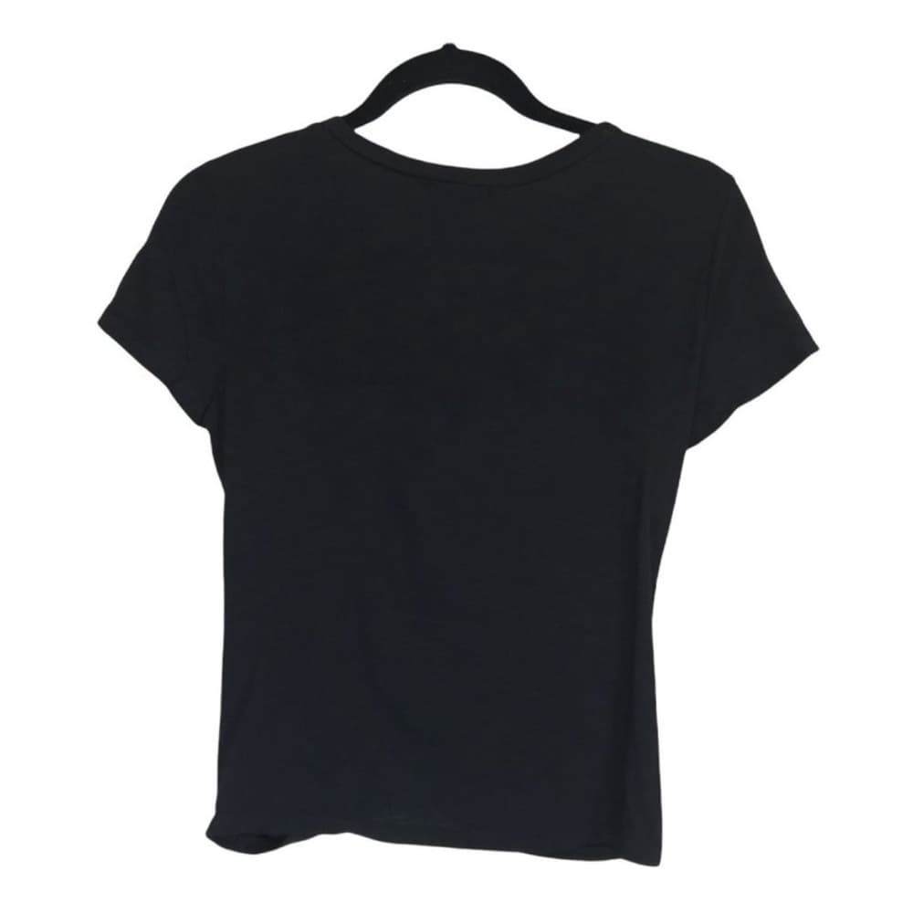 AQUA | Black twisted knot front shirt - Size S - Thumbnail 2