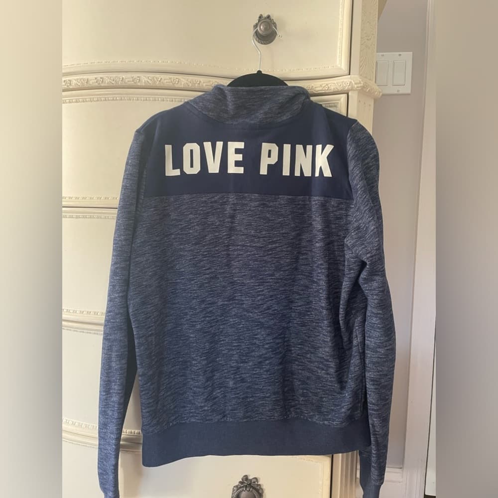 Victoria's Secret Pink Perfect Quarter Zip Sweatshirt - Thumbnail 5