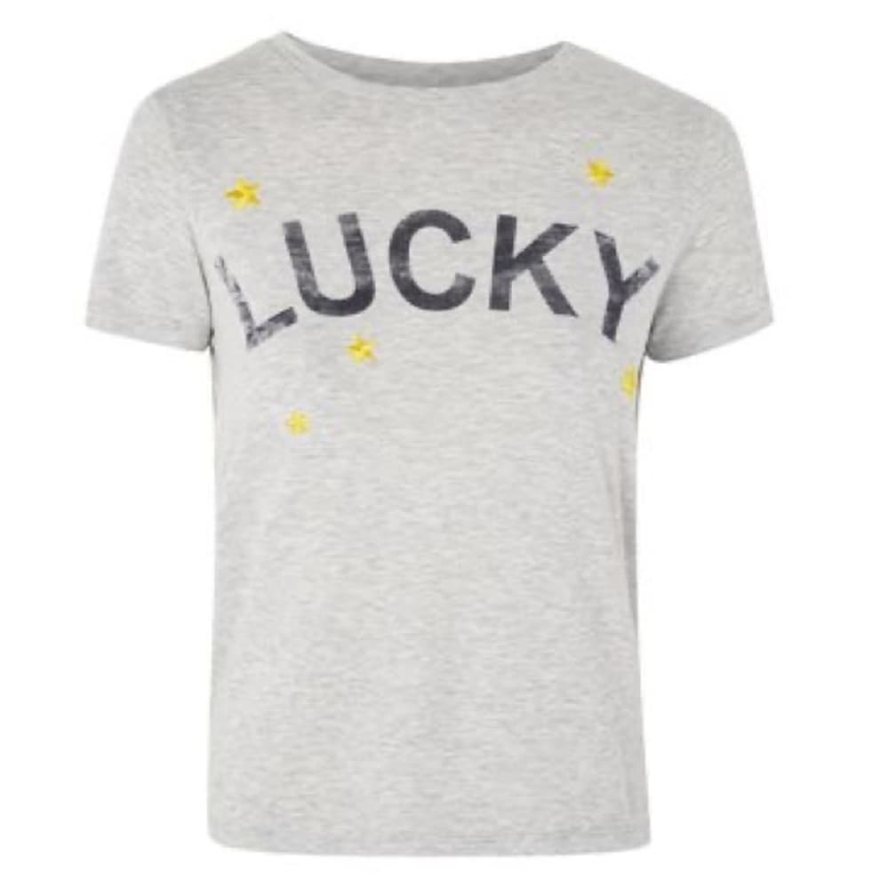 Topshop Lucky Graphic T-Shirt - Thumbnail 4
