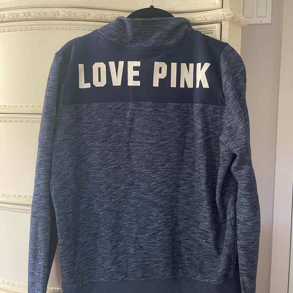 Victoria's Secret Pink Perfect Quarter Zip Sweatshirt - Thumbnail 6