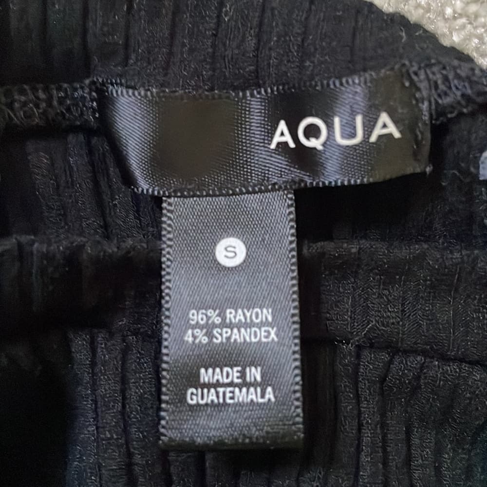 AQUA | Black twisted knot front shirt - Size S - Thumbnail 5
