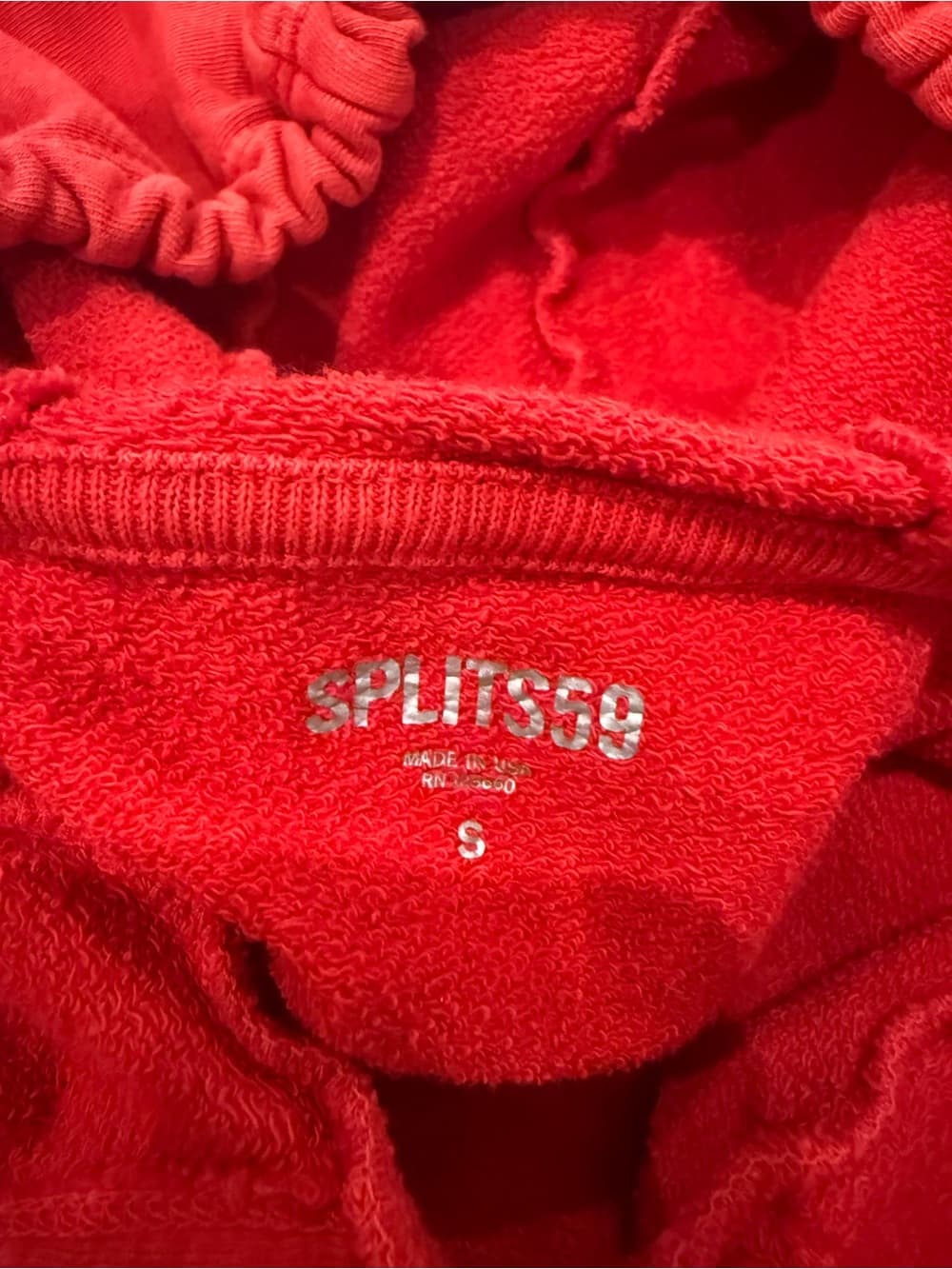 Splits59 Red Hoodie with Black Drawcord - Thumbnail 4