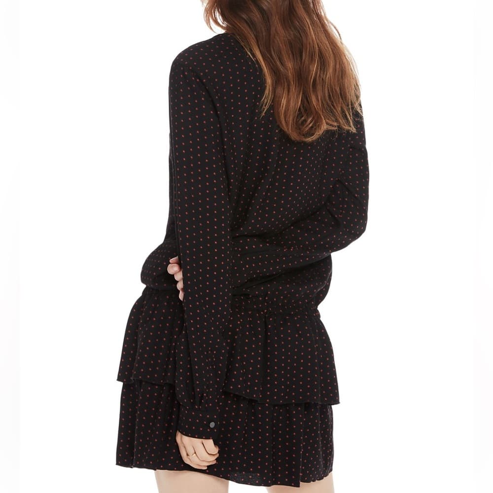 Scotch & Soda Black Dress with Red Dots - Thumbnail 3