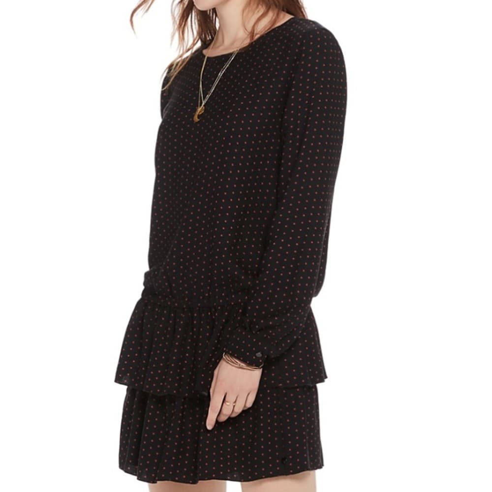 Scotch & Soda Black Dress with Red Dots - Thumbnail 2