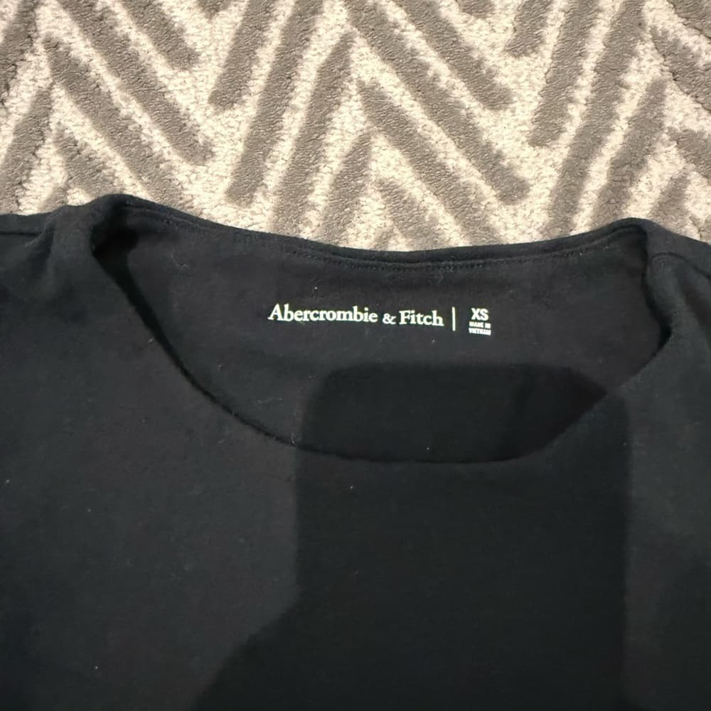 Abercrombie & Fitch Black Scoop Neck Bodysuit - Thumbnail 2