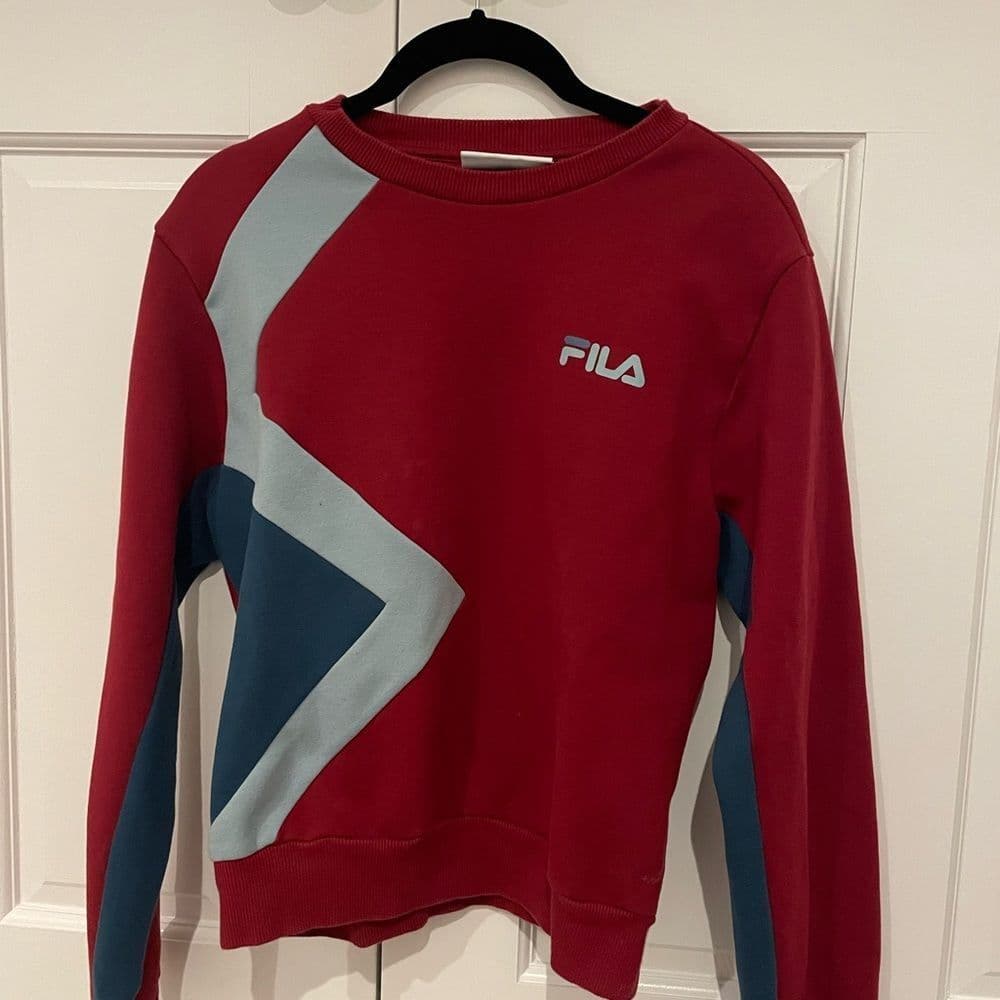 Fila Red crewneck sweatshirt - Thumbnail 2