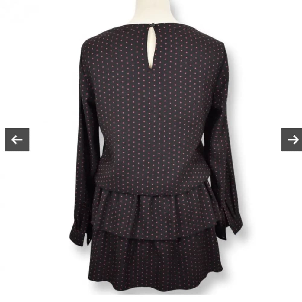 Scotch & Soda Black Dress with Red Dots - Thumbnail 5