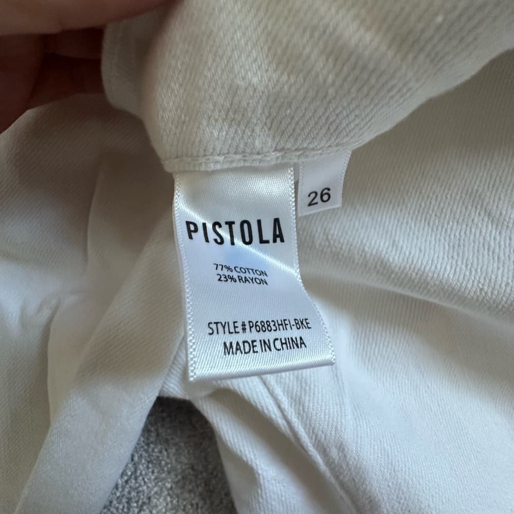 Pistola White Denim Jeans - Thumbnail 5