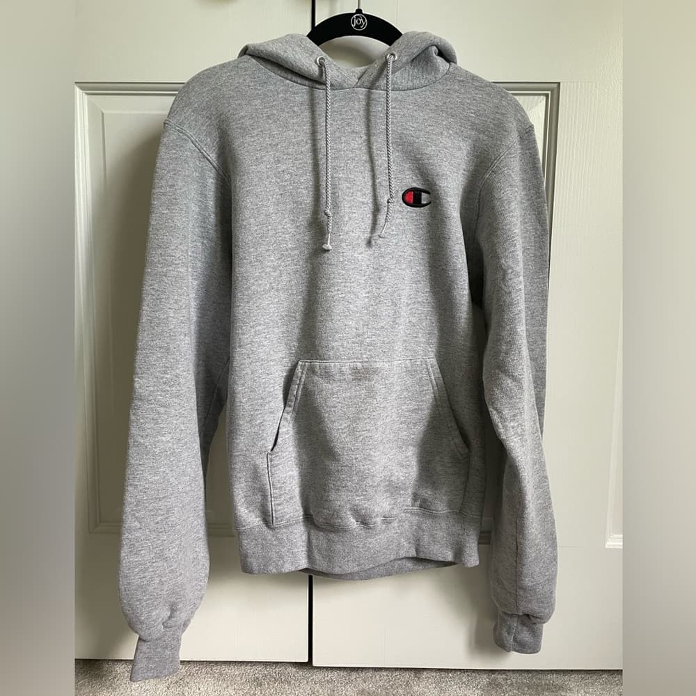 Gray Champion Logo Hoodie - Thumbnail 2