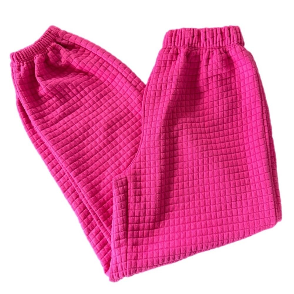 Princess Polly Women's Pink Waffle Knit Bottoms Set - Thumbnail 4