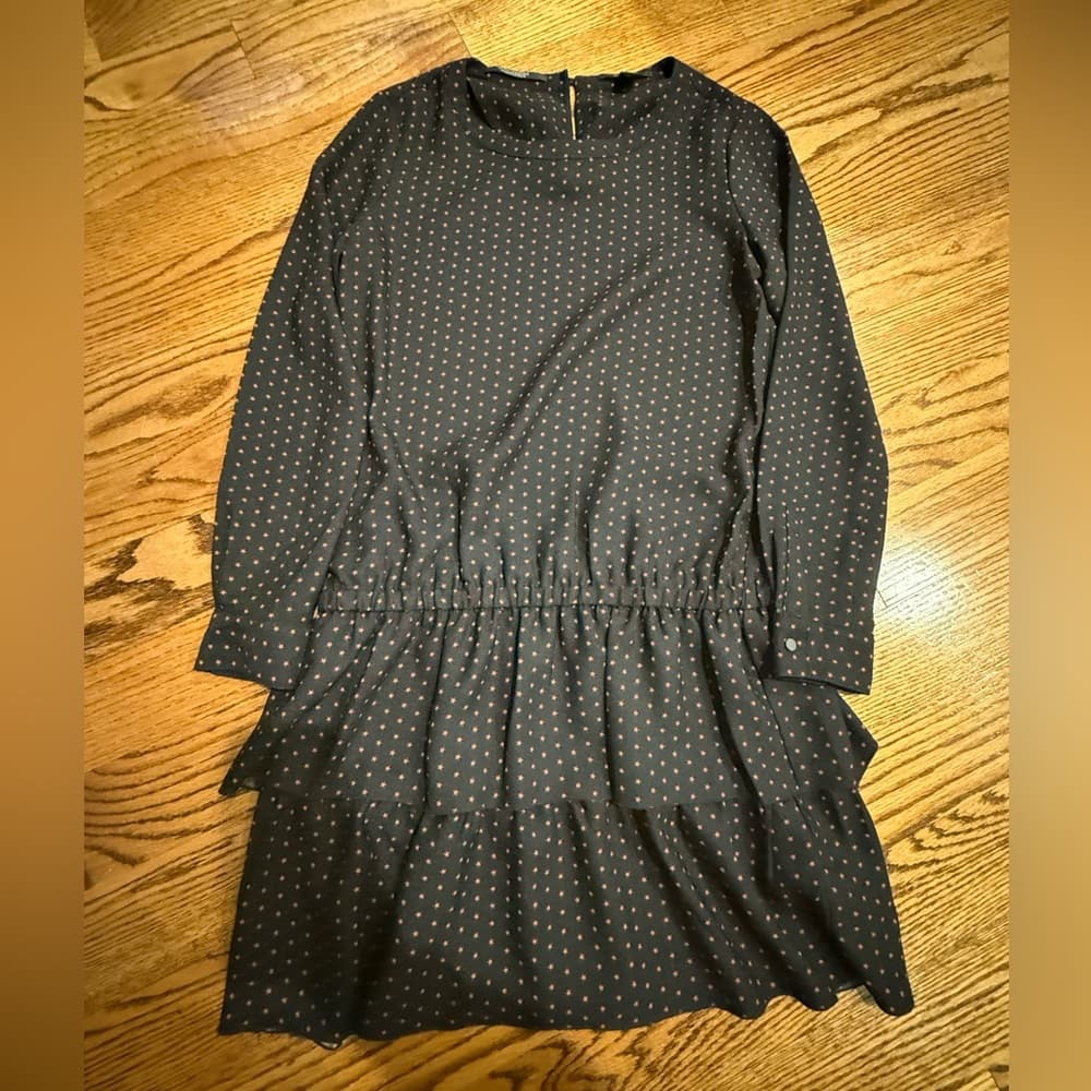 Scotch & Soda Black Dress with Red Dots - Thumbnail 6