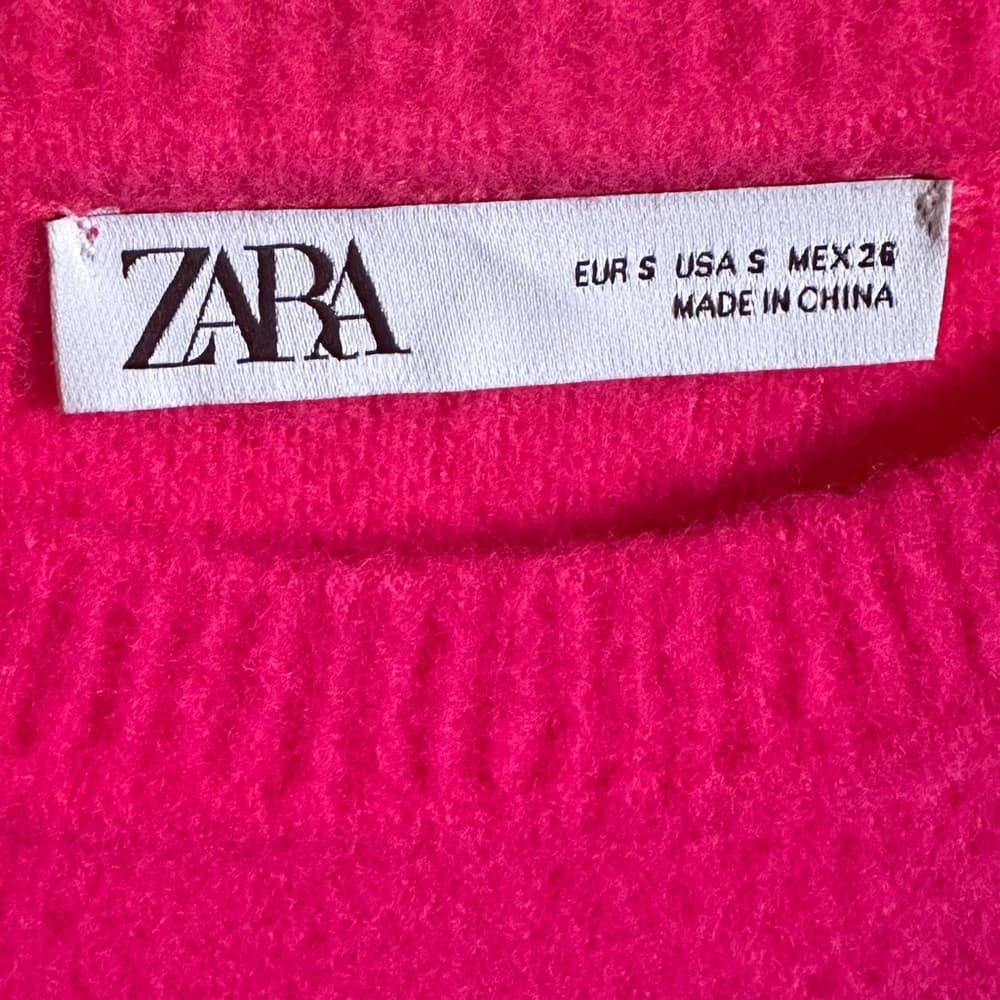 ZARA Hot Pink Sweater- Size Small - Thumbnail 3