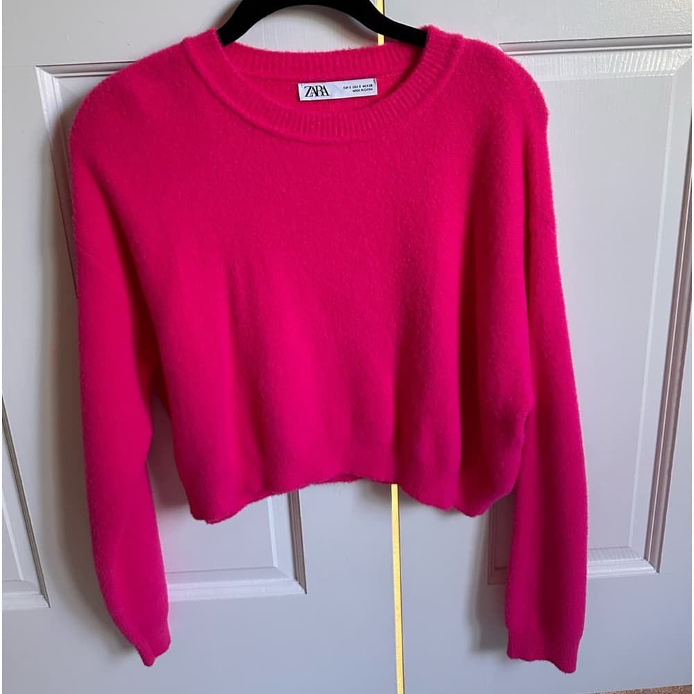 ZARA Hot Pink Sweater- Size Small - Thumbnail 4