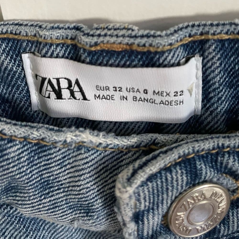 Zara Denim Jean Shorts - Thumbnail 4
