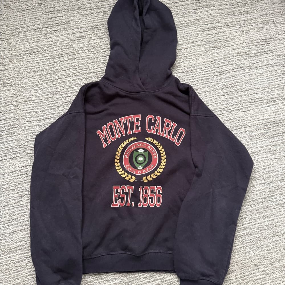 H&M Monte Carlo Printed Hoodie Sweatshirt - Thumbnail 2