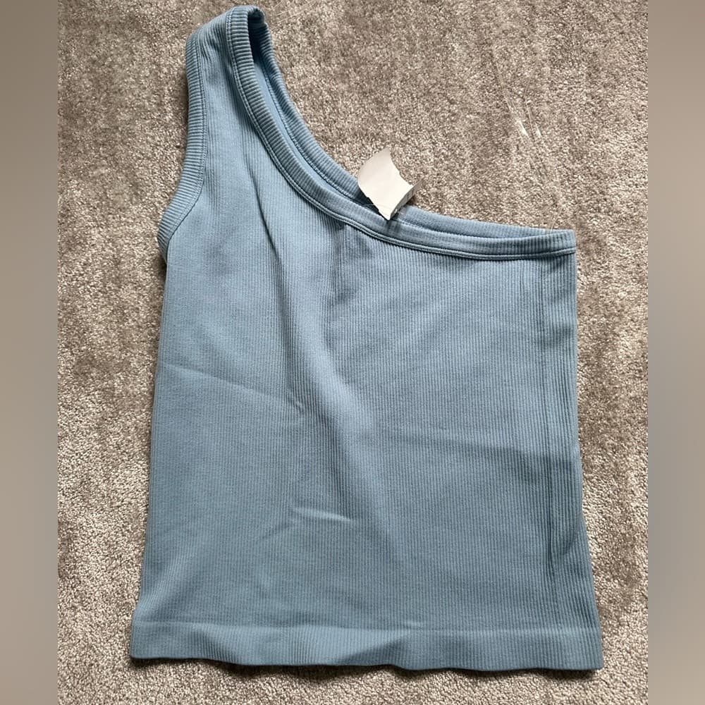 Suzette Collection One Shoulder Tank Top - Thumbnail 3