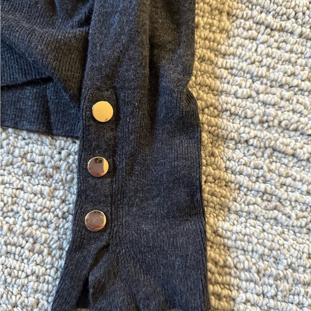 Zara Dark Gray Knit Top - Thumbnail 3