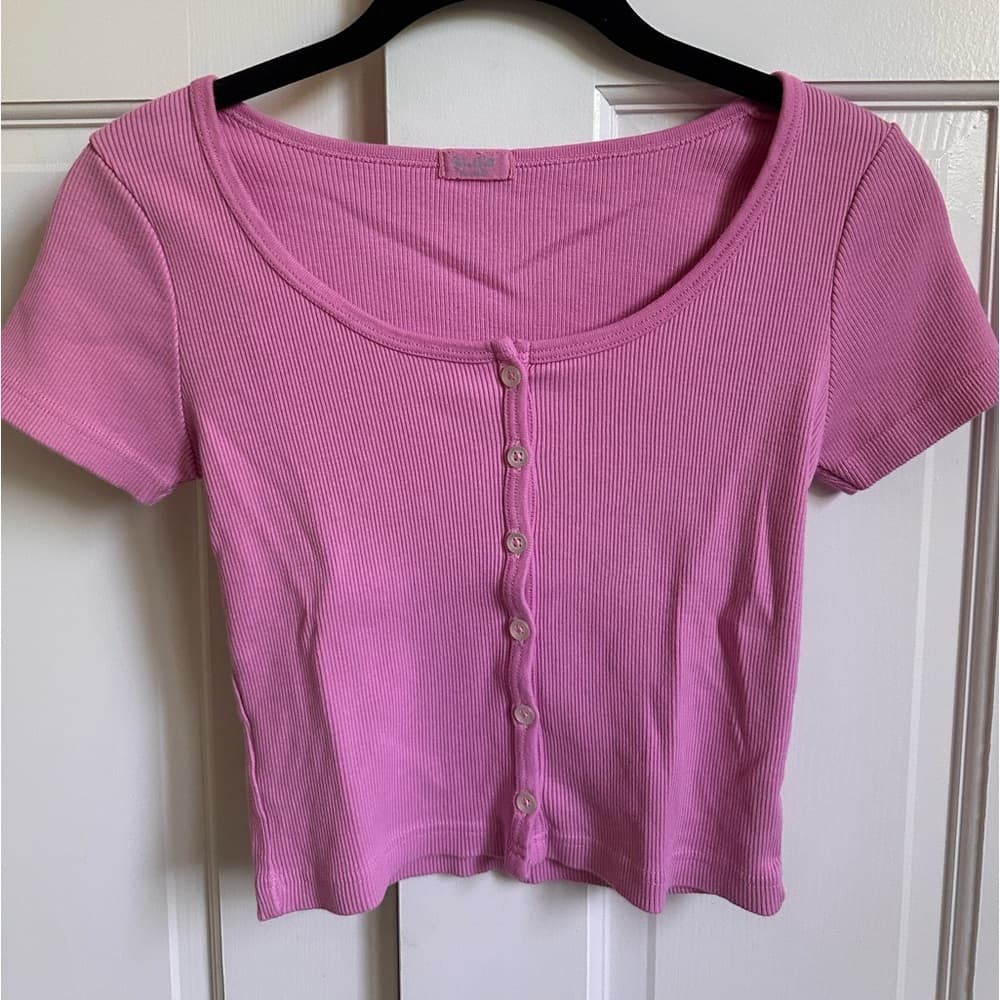 Brandy Melville Bubblegum Pink Zelly Top - Thumbnail 2