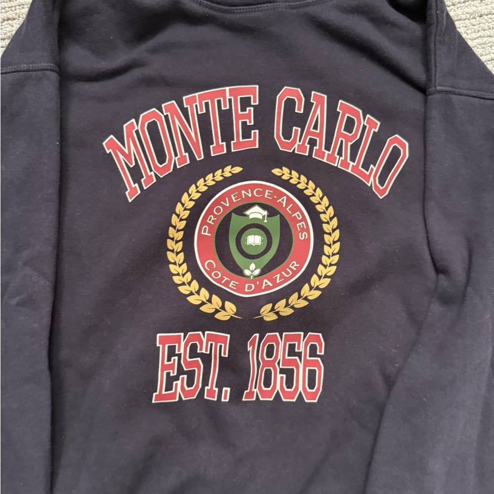 H&M Monte Carlo Printed Hoodie Sweatshirt - Thumbnail 3