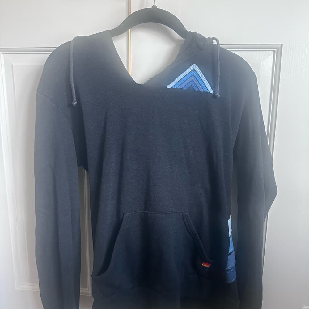 Aviator Nation Gray and Blue Hoodie - Thumbnail 4