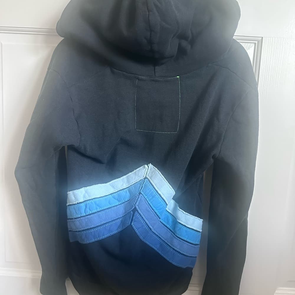 Aviator Nation Gray and Blue Hoodie - Thumbnail 5