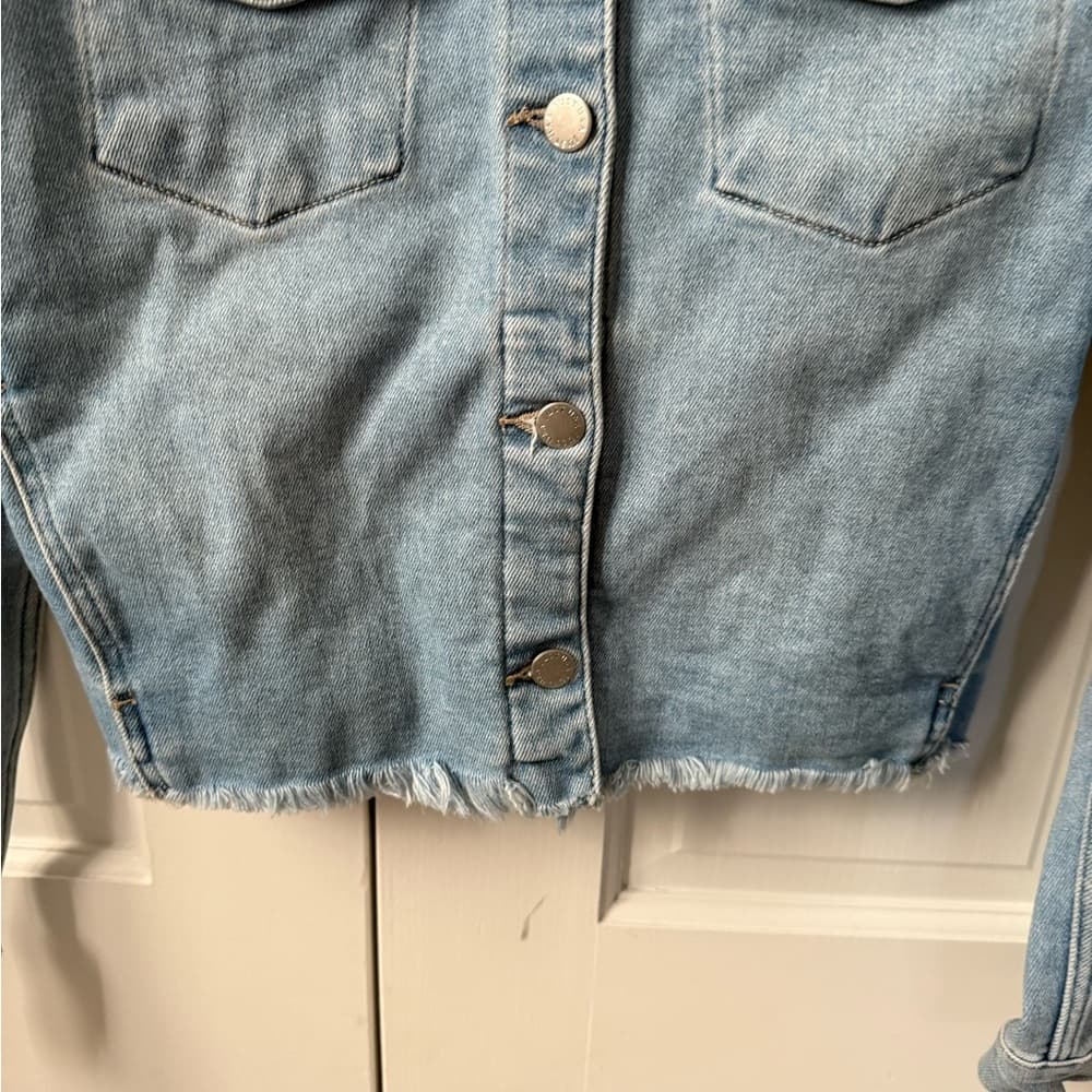 Just USA Light Blue Jean Jacket - Thumbnail 3