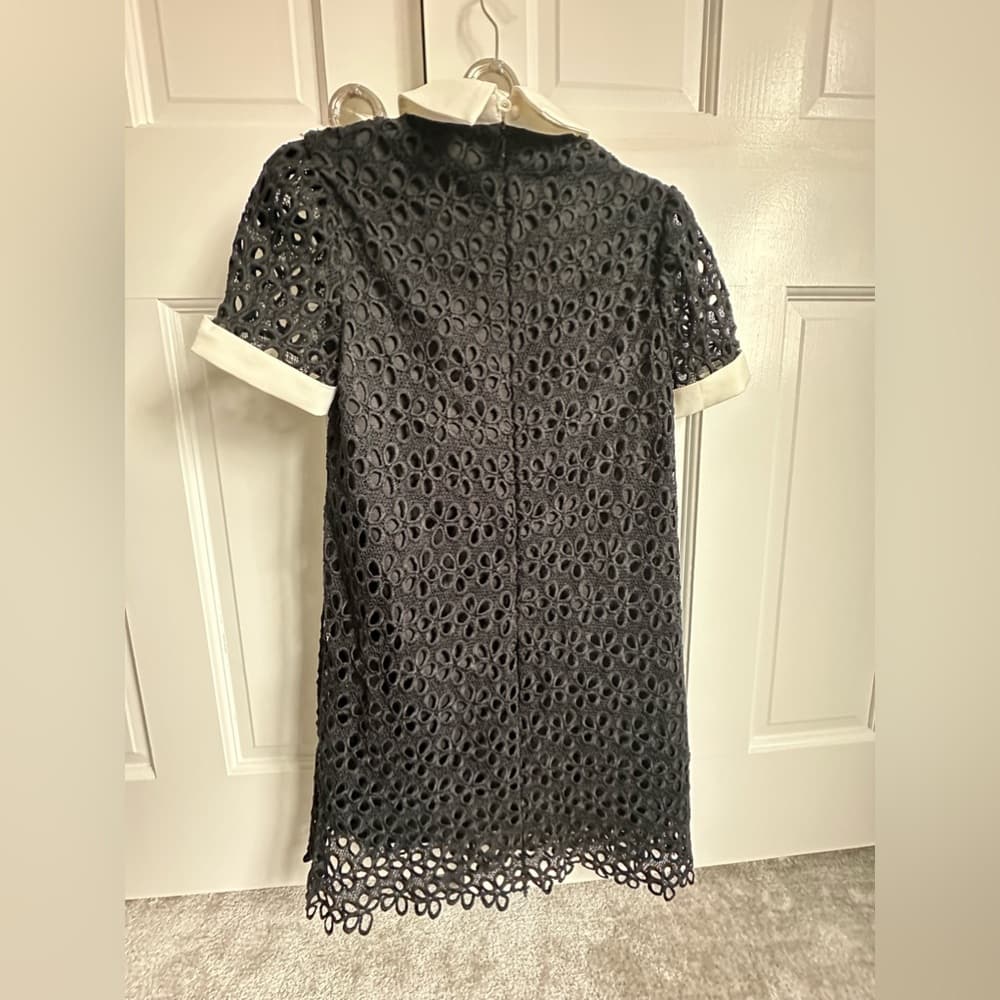 AQUA Collared Lace Shift Dress - Thumbnail 4