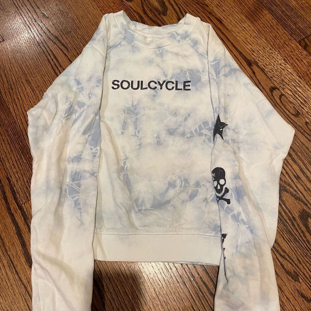 Soulcycle blue tie dye sweatshirt - Thumbnail 2