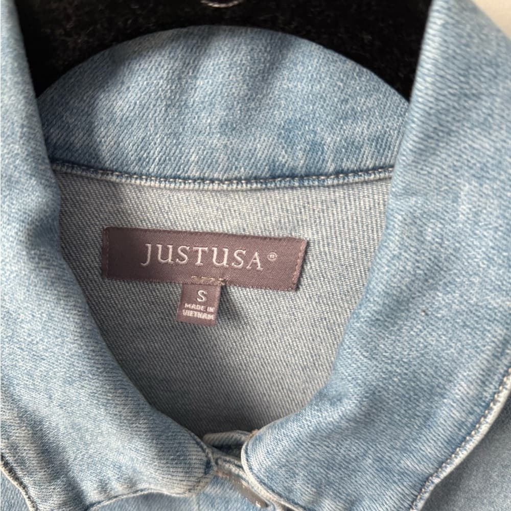 Just USA Light Blue Jean Jacket - Thumbnail 2