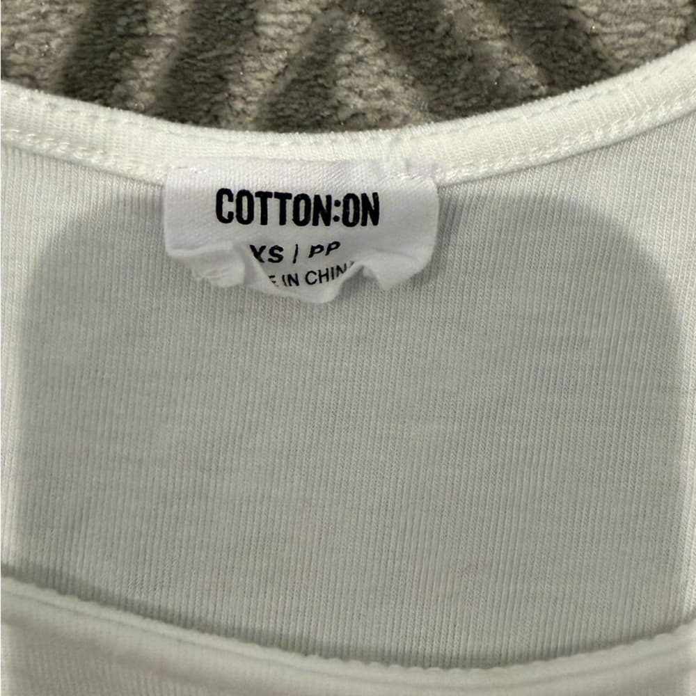 Cotton On White Long Sleeve Crewneck Top - Thumbnail 2