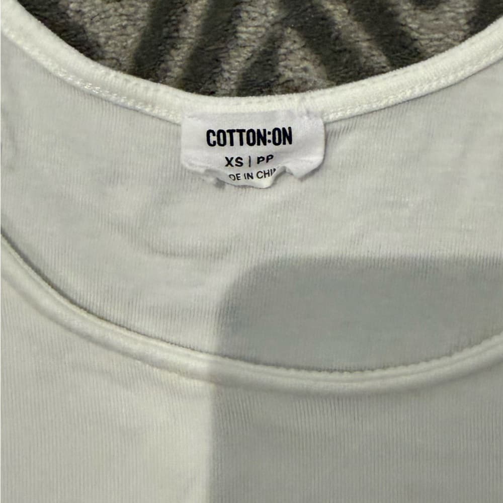 Cotton On White Long Sleeve Crewneck Top - Thumbnail 3