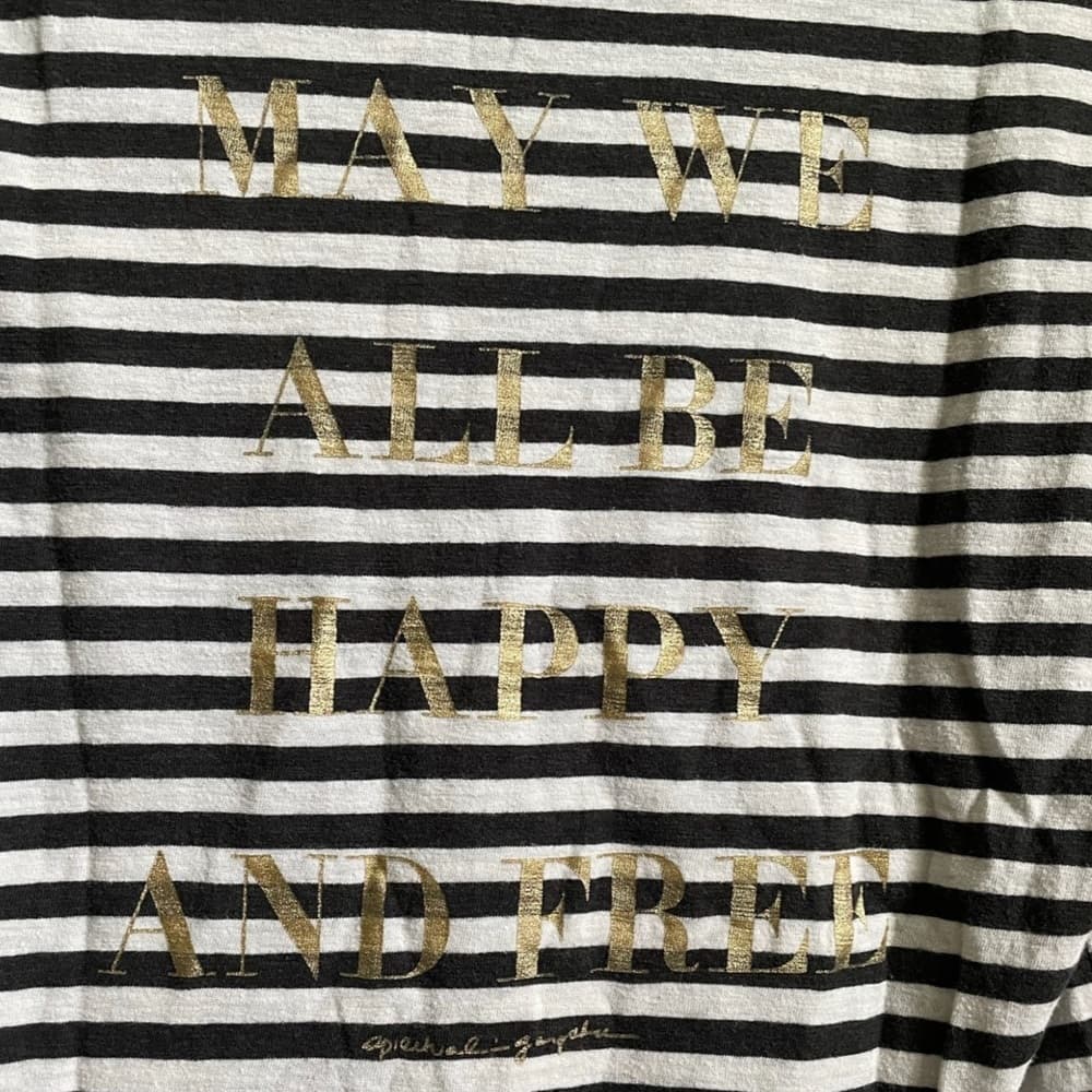 Spiritual Gangster Striped Graphic Tee - Thumbnail 3