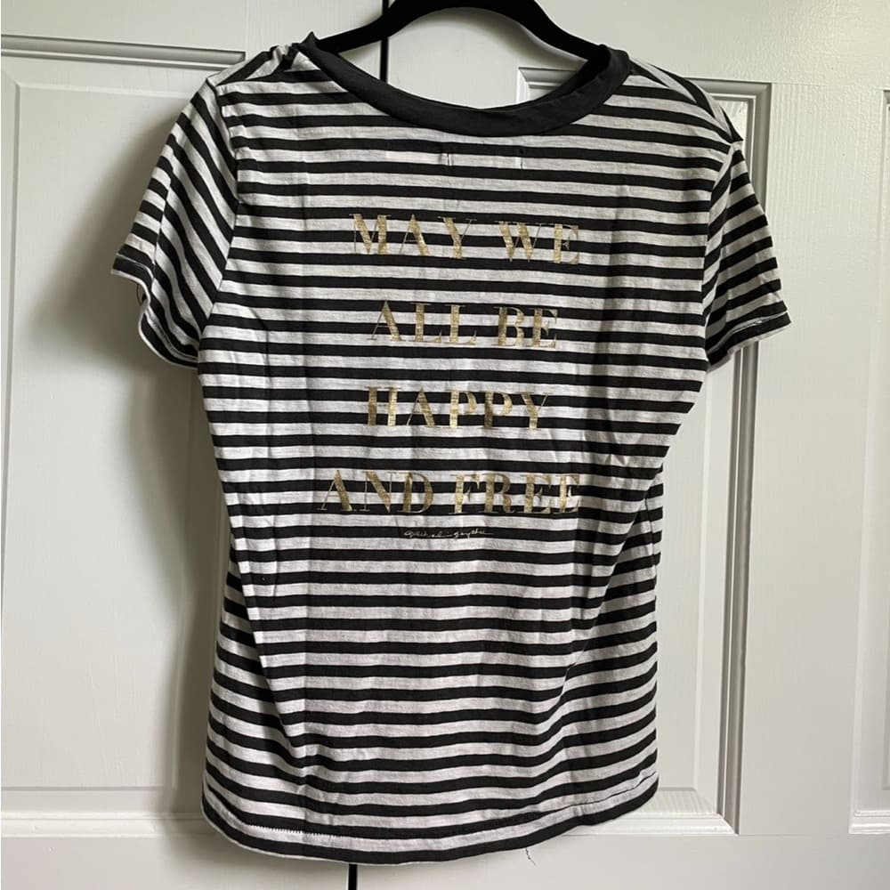 Spiritual Gangster Striped Graphic Tee - Thumbnail 2