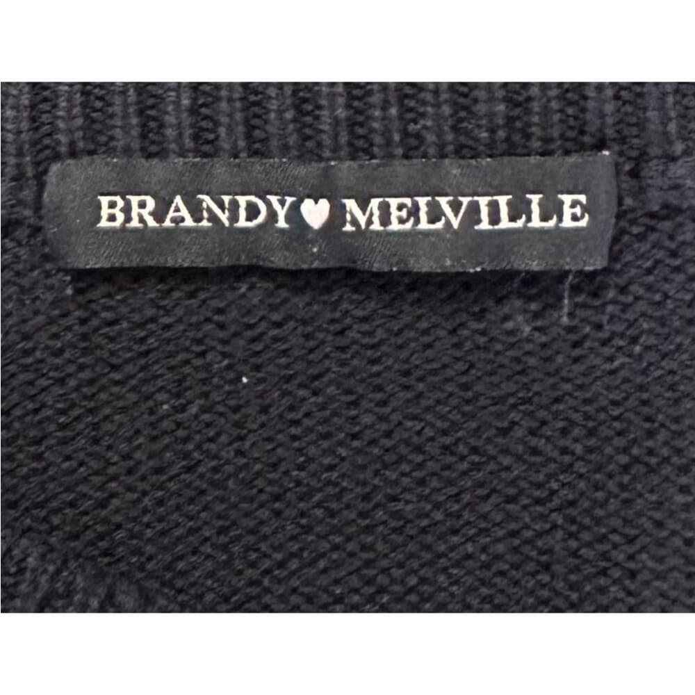Brandy Melville Black and Blue Argyle Crewneck Sweater - Thumbnail 7