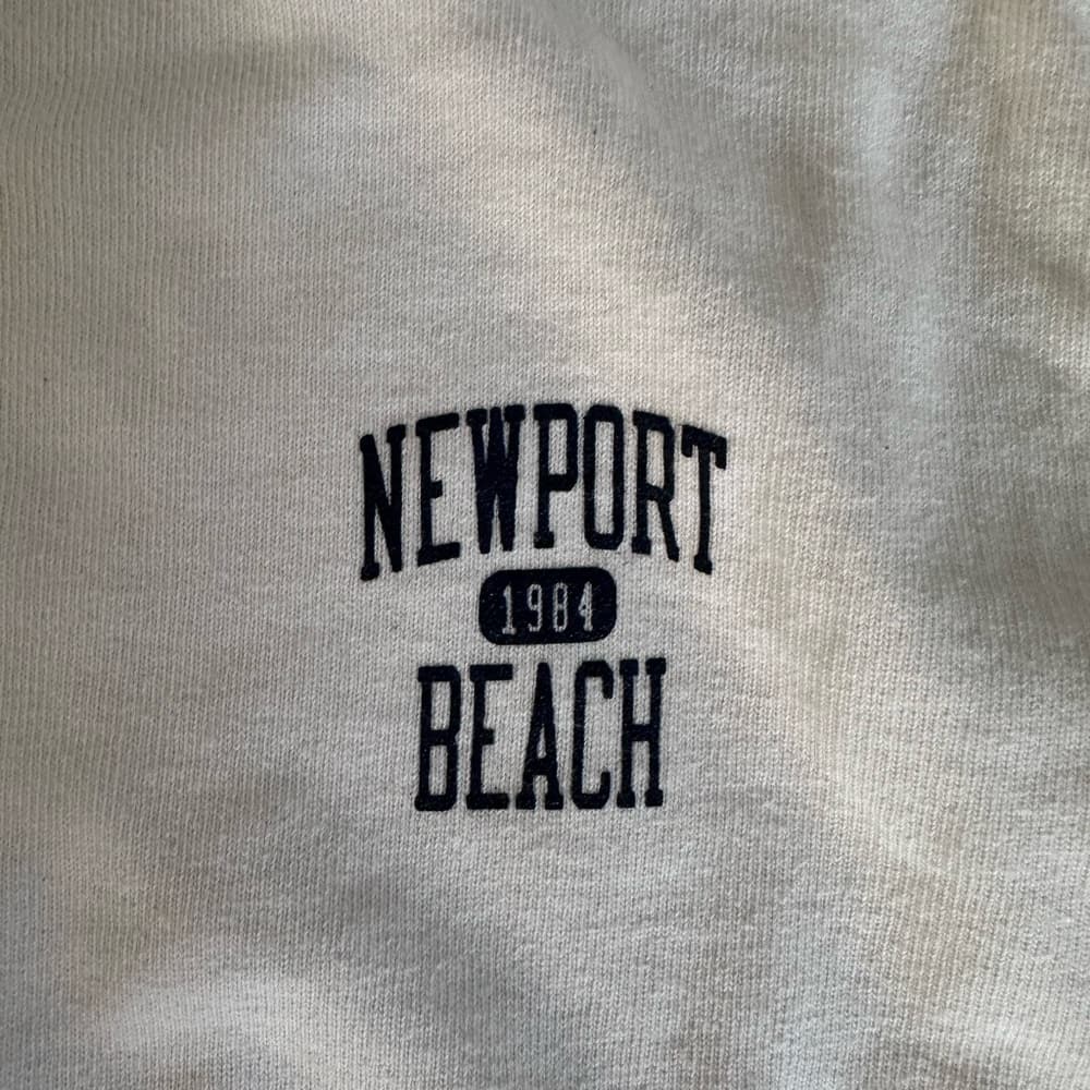 Brandy Melville Newport White Graphic Long Sleeve Shirt - Thumbnail 3
