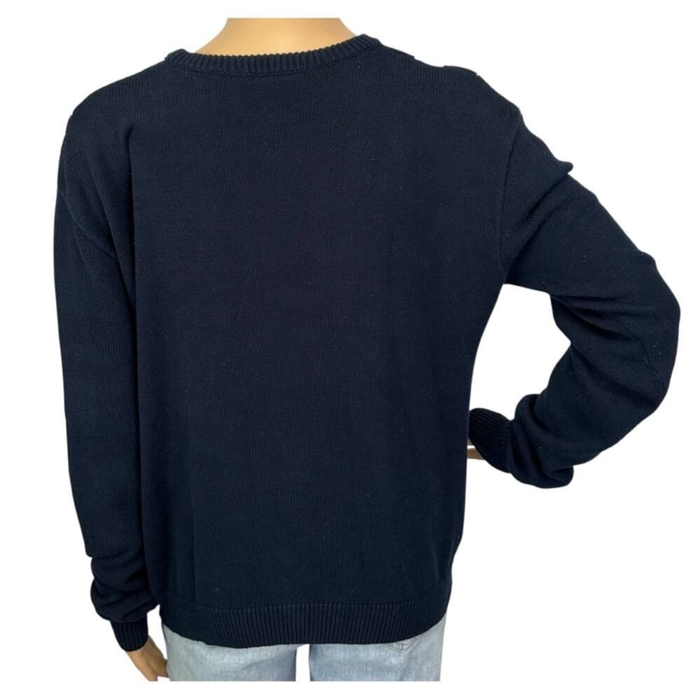Brandy Melville Black and Blue Argyle Crewneck Sweater - Thumbnail 6