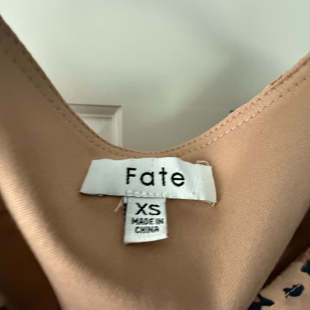 Fate Brown and Cream Tiered Midi Sundress with V-Neck - Thumbnail 5