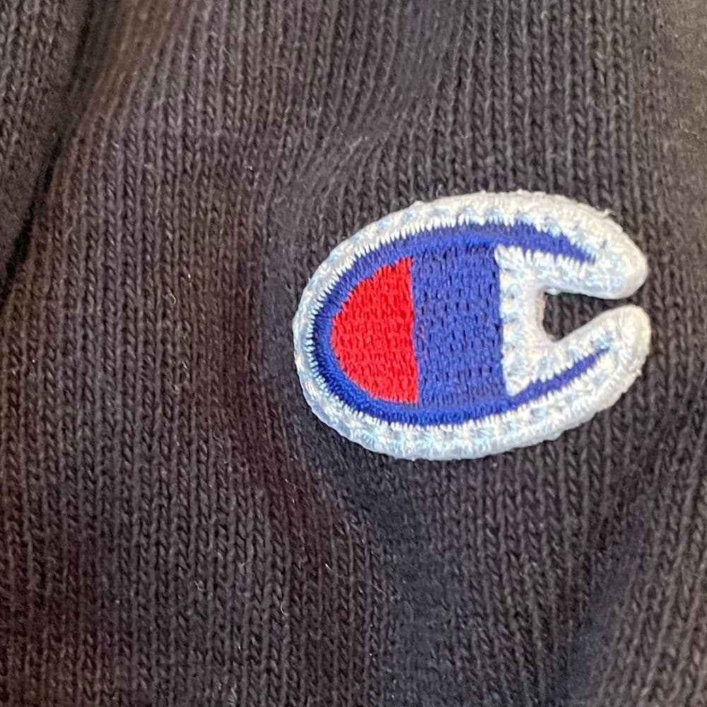 Champion Black Logo Hoodie - Thumbnail 5