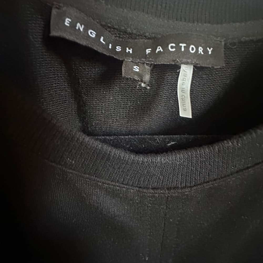 English Factory Black Puff Sleeve Dress - Thumbnail 3