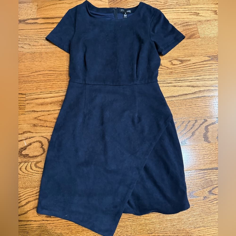 Aqua Midnight Blue Mini Dress - Thumbnail 3