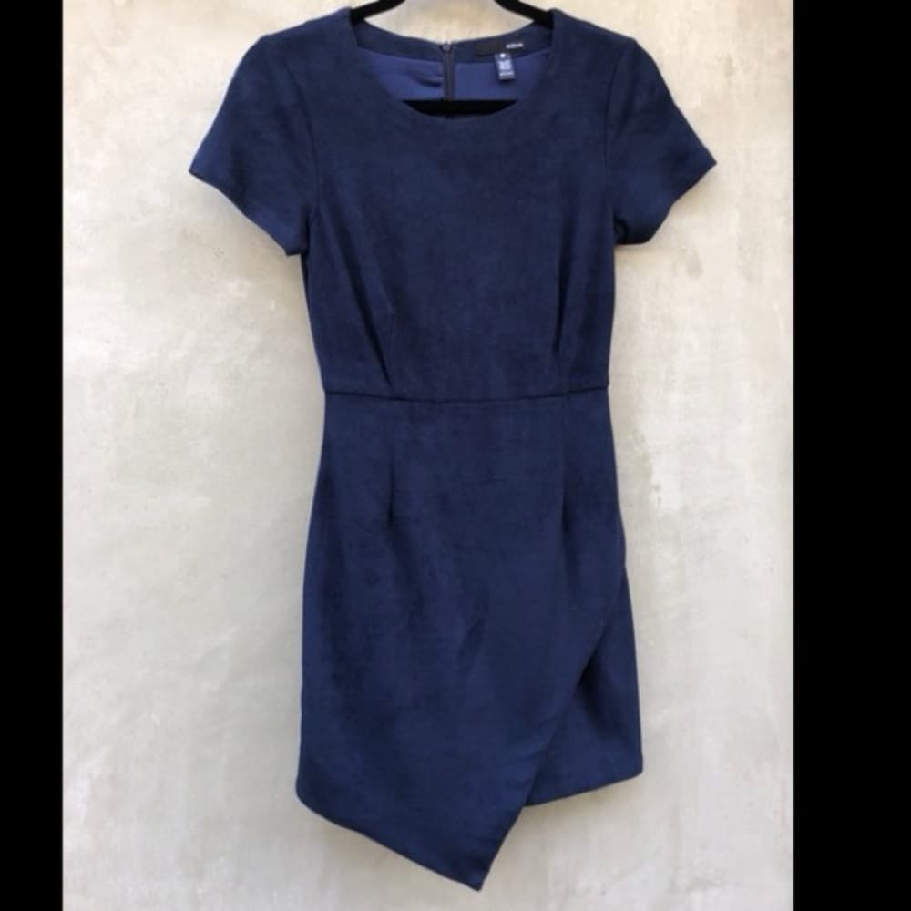 Aqua Midnight Blue Mini Dress - Thumbnail 2