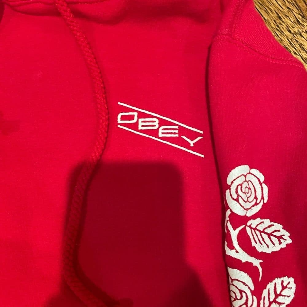 Obey Red Hoodie - Thumbnail 3