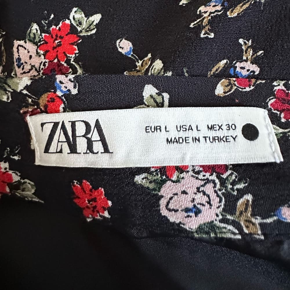 Zara Tiered Floral Mini Skirt - Thumbnail 3