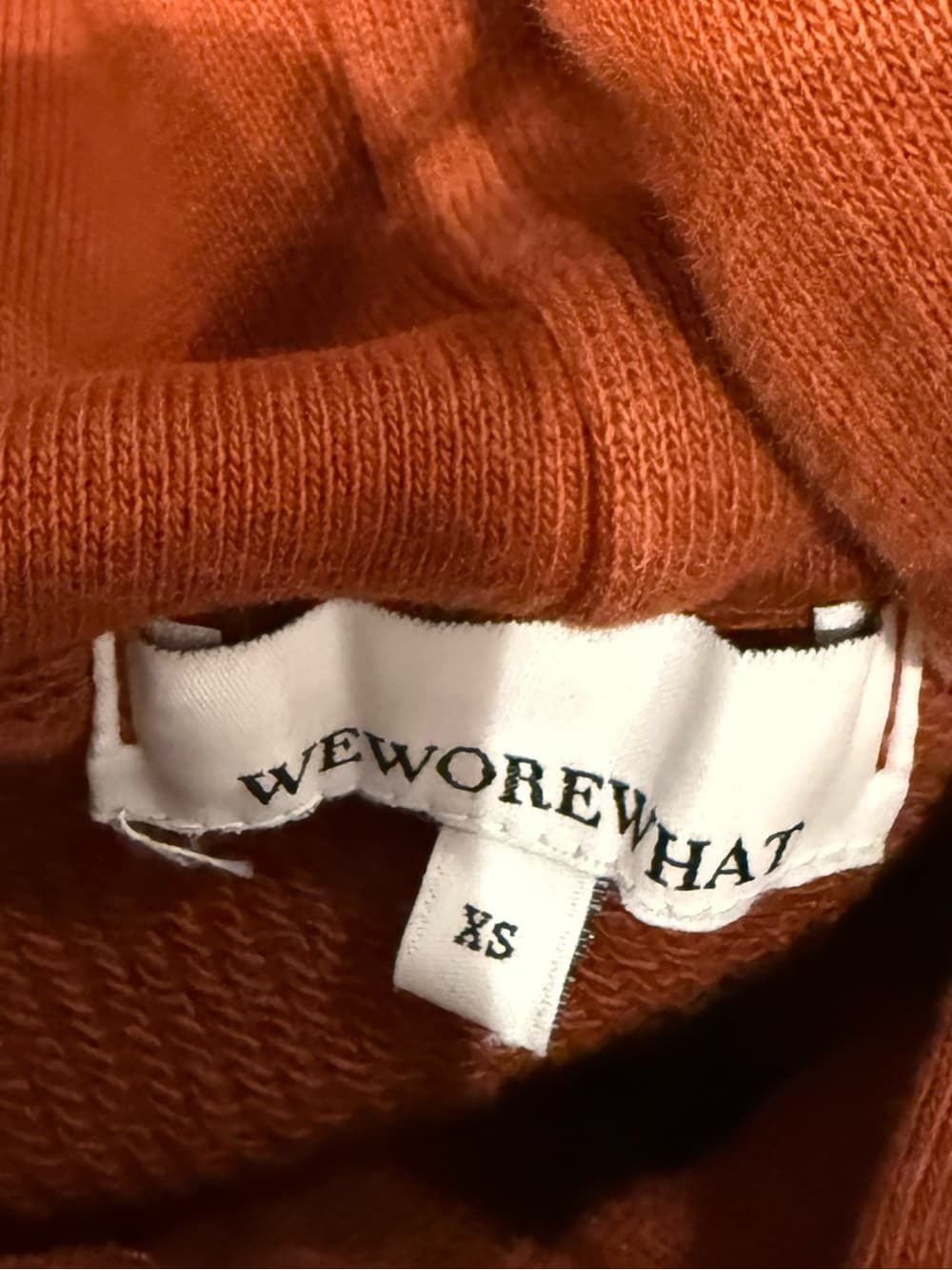 WeWoreWhat Burnt Orange Crewneck Sweatshirt - Thumbnail 4